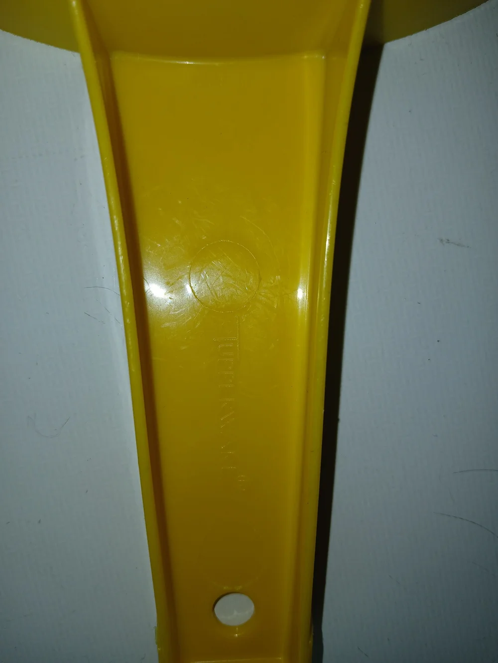 Vintage Tupperware Yellow Strainer Colander, 1 Quart capacity- clean